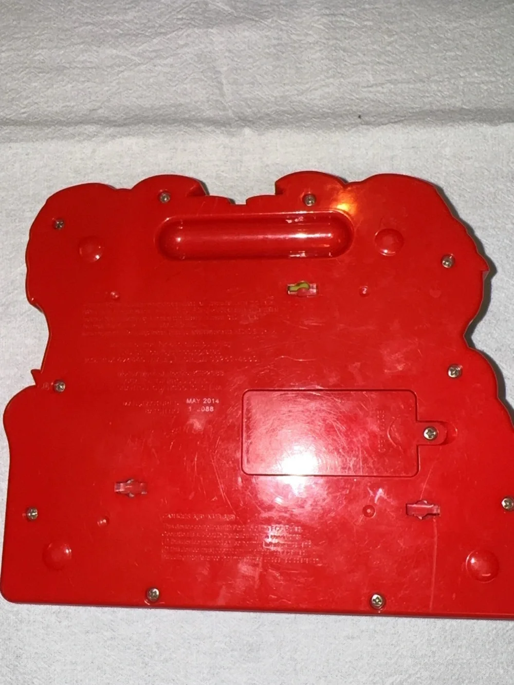 Fisher-Price Blue Monkey Number Piano Toy - Red, Blue & Green Vintage